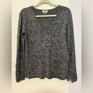Grey V-Neck Sweater